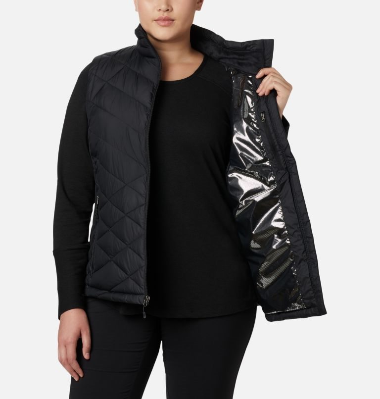 Women's Columbia Heavenly Vest Black | Plus Size CA-VA10L